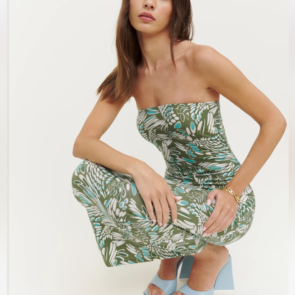 Reformation Ryden Knit Tube Dress Twisted - Size S